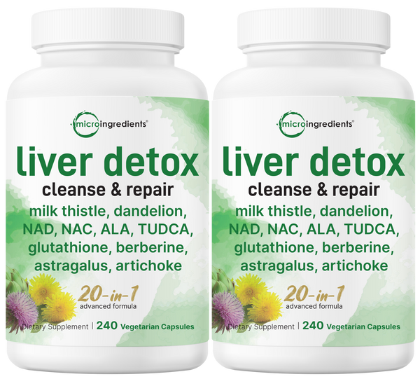 Liver Detox, 480 Veggie Capsules, 20-in-1 Advanced Complex