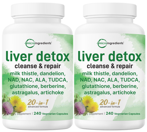 Liver Detox, 480 Veggie Capsules, 20-in-1 Advanced Complex