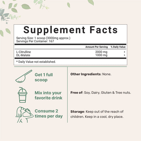 Micro Ingredients L-Citrulline Malate Powder