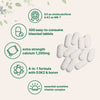 Micro Ingredients Calcium 1,200 mg with Vitamin D3 Plus K2 (MK-7) & Boron, 300 Tablets