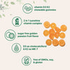 Micro Ingredients Vitamin D3 K2 Gummies | 5,000 IU D3 + 100 mcg K2 MK-7
