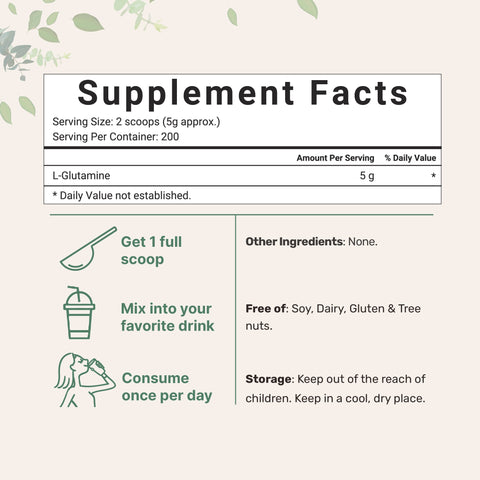 Micro Ingredients L-Glutamine Powder-Optimal Health & Recovery