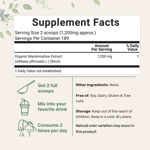 Micro Ingredients Organic Marshmallow Root Powder