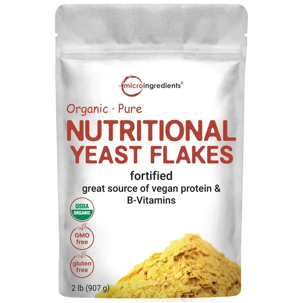 Micro Ingredients Organic Fortified Nutritional Yeast Flakes - Gluten Free
