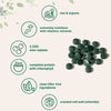 Micro Ingredients Organic Spirulina Chlorella 2,000mg Per Serving, 2,500 Mini Tablets