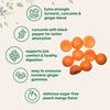 Micro Ingredients Turmeric Ginger Gummies, 120 Count