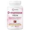 Micro Ingredients Pure D Mannose 1,300mg with Cranberry, 240 Veggie Capsules