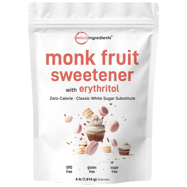 Micro Ingredients Monk Fruit Sweetener Granules, 4lb