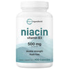 Micro Ingredients Niacin 500mg Per Serving, 400 Capsules | Flush Free B3 Vitamins