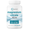 Micro Ingredients Magnesium Citrate with Vitamin D3 & B6, 240 capsules