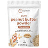 Micro Ingredients Pure Peanut Powder, 4lbs (106 Servings) | 10g Protein & 88% Less Fat