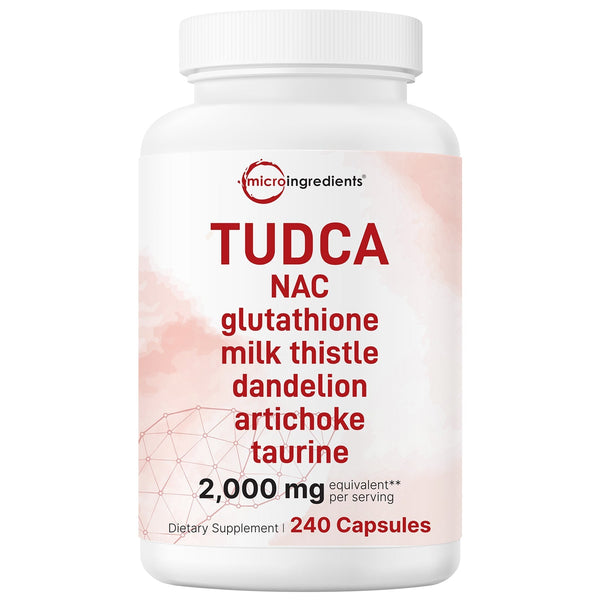 Micro Ingredients TUDCA Supplement 2,000mg Equivalent, 240 Capsules