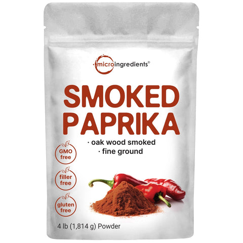 Micro Ingredients Smoked Paprika Powder -  Authentic Spanish Flavor, 64 Ounce