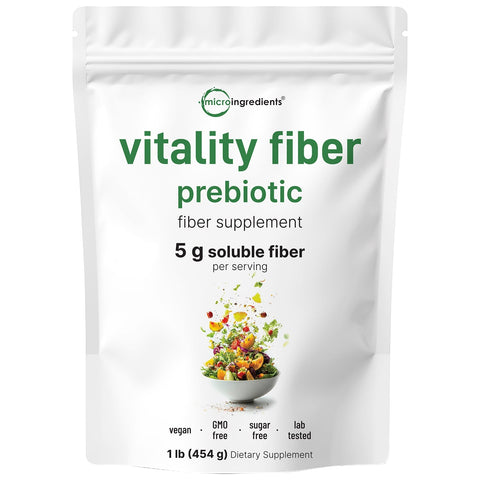 Micro Ingredients Vitality Fiber Supplement, 1lb Powder