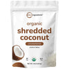 Micro Ingredients Organic Shredded Coconut Flakes, 4lbs